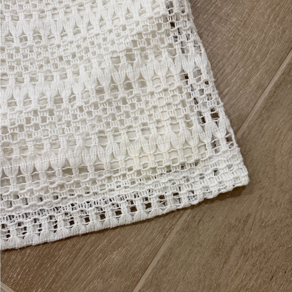 PATBO white ivory crochet halter beach cutout maxi dress - Size 10 - Picture 10 of 16